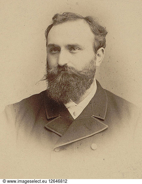 Porträt des Komponisten Ernest Chausson (1855-1899).