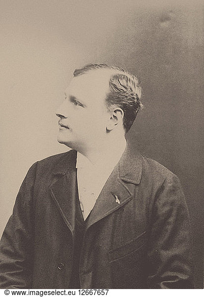 Porträt des Komponisten Justino Clerice (1863-1908).