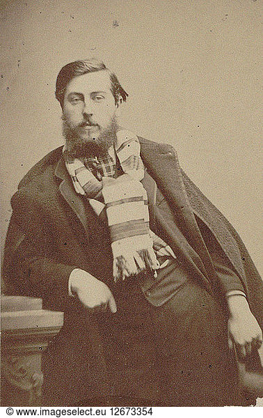 Porträt des Komponisten Léo Delibes (1836-1891)  1870.