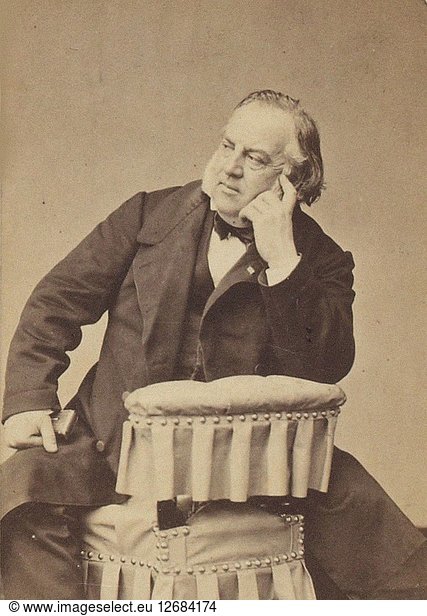 Porträt des Komponisten Louis Clapisson (1808-1866).
