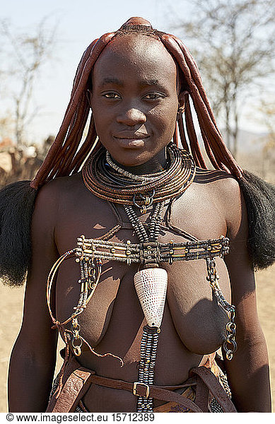 Porträt einer Himba-Frau  Opuwo  Namibia