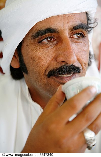 Portrait of a bedouin man  Aqaba  Jordan