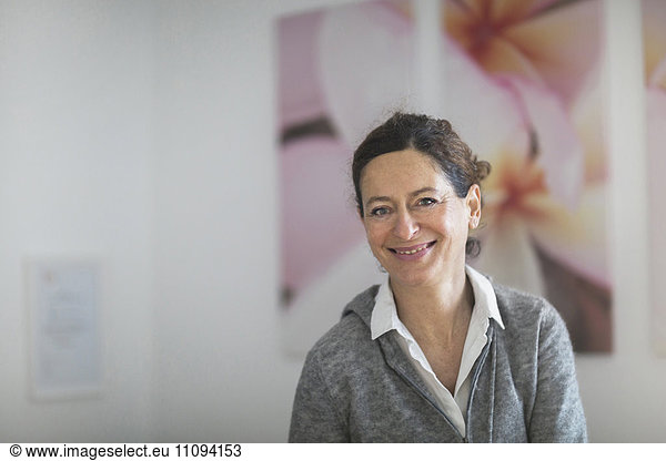 Portrait of a female physiotherapist smiling