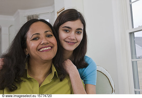 Portrait of a mother with teenage daughter