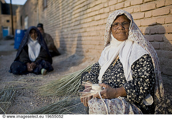 Portrait of an Iranian woman working in Garmeh  Iran.