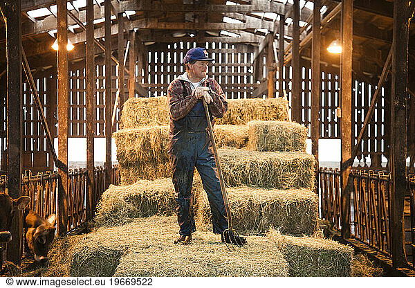 Portrait of an owner-handler of a raw milk creamery who runs the operation with his family.