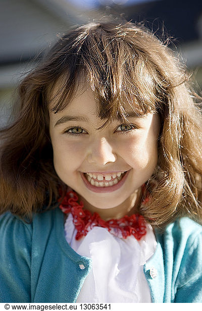 Portrait of cheerful girl