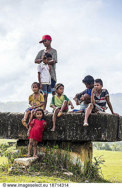 Portrait of children  Sumba  Indonesia