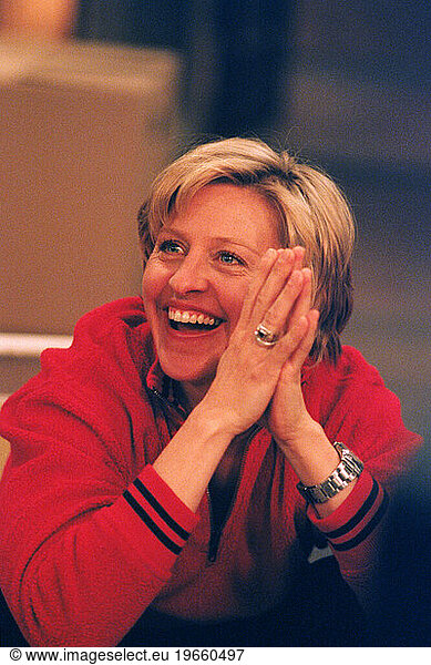 Portrait of Ellen Degeneres.