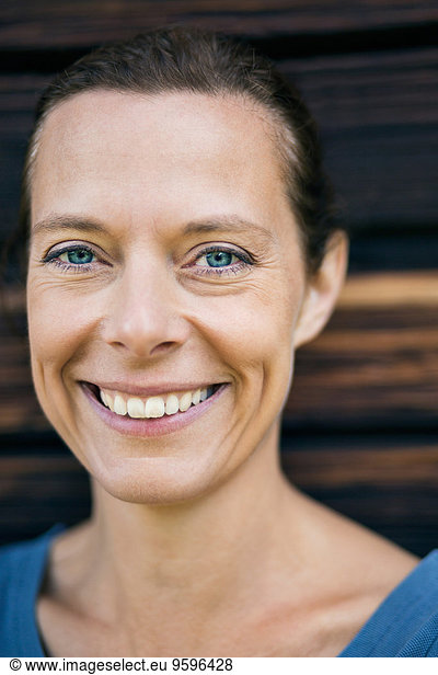 Portrait of happy mature woman outdoors