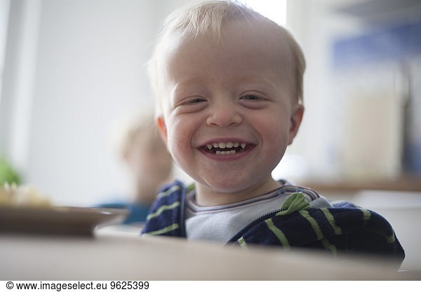 Portrait of laughing little boy