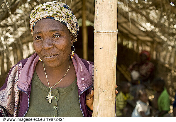 Portrait of Liberian woman smiling