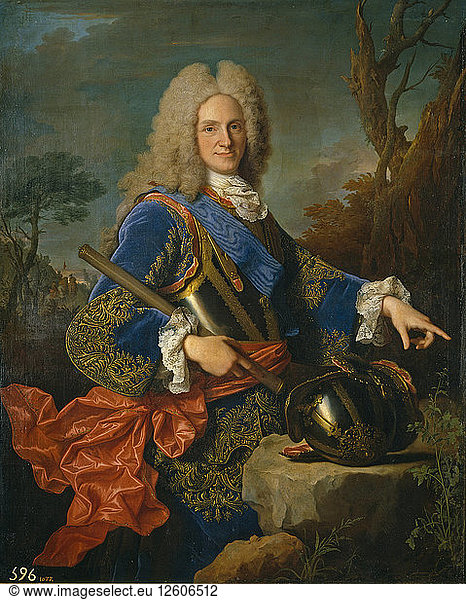 Portrait of Philip V (1683-1746)  King of Spain  1723. Artist: Ranc  Jean (1674-1735)