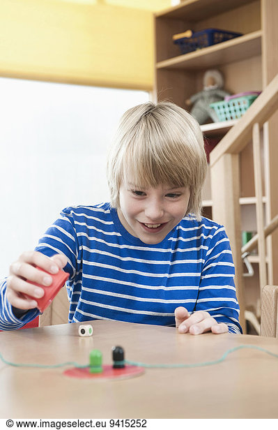 Portrait of playing boy