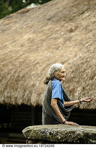 Portrait of senior woman  Sumba  Indonesia