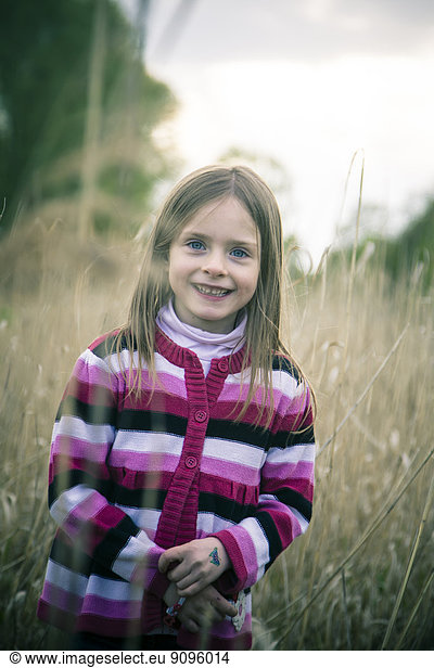 Portrait of smiling little girl