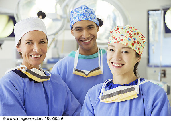 Portrait of smiling surgeons