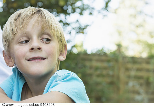 Portrait of smiling young boy