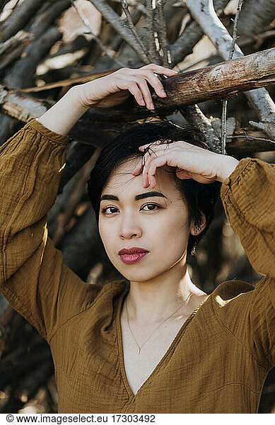 Portrait of Stylish Asian Woman