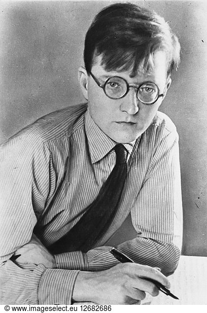 Portrait of the composer Dmitri Shostakovich (1906-1975).