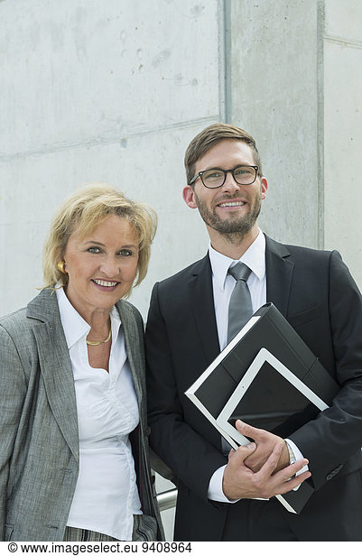 portrait of two business partners