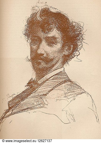 Portrait of Whistler  1880 (1903-1904). Artist: Paul Adolphe Rajon.