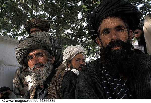 Portrait  Pashtun man  Kabul  Islamic Republic of Afghanistan  South-Central Asia