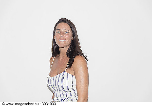 Portrait smiling  confident woman