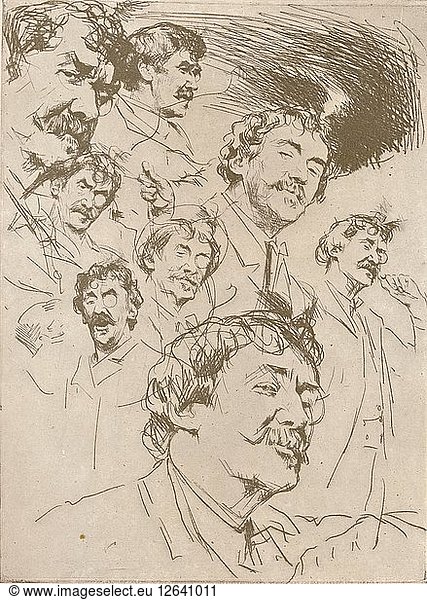 Portrait Study  c1880  (1904). Artist: Mortimer L Menpes.