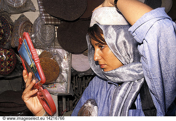 Portrait  Temur Shai Market  Kabul  Islamic Republic of Afghanistan  South-Central Asia