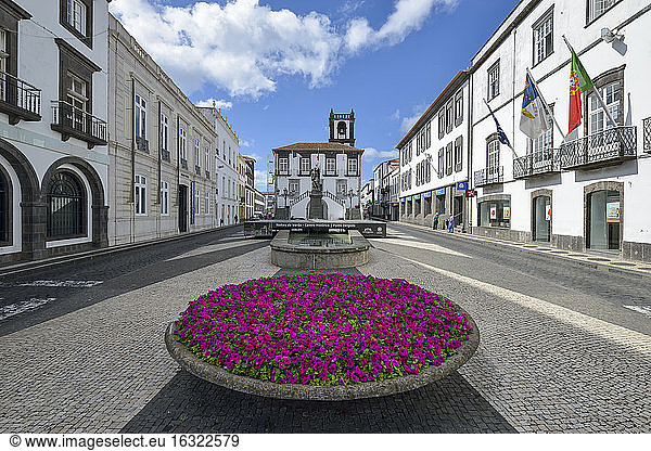 Portugal  Azoren  Sao Miguel  Ponta Delgada  Hauptplatz