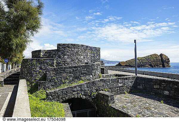 Portugal  Azores  Ponta Delgada  Old lime kiln at Rosto de Cao