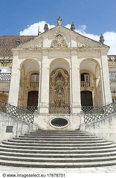 Portugal  Coimbra  Facade of University of Coimbra