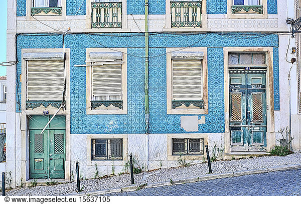 Portugal  Lissabon  Alfama  Gebäudeaußenseite