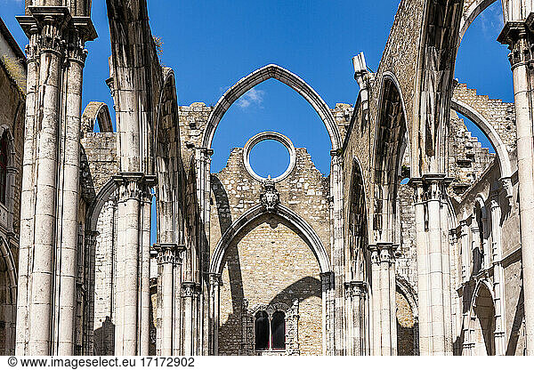 Portugal  Lissabon  Ruinen des Klosters Carmo