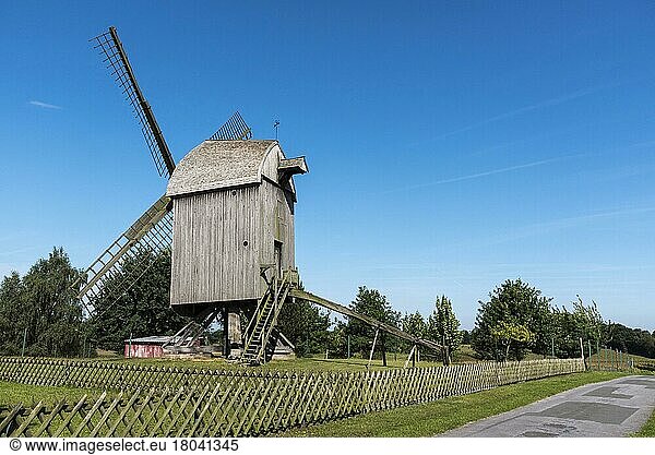Post mill  windmill  Neuenknick  Petershagen  Minden-Lübbecke  East Westphalia-Lippe  North Rhine-Westphalia  Germany  Europe