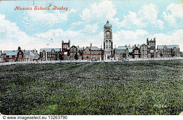 postcard depicting the Royal Masonic School for Boys 1910