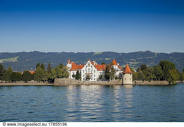 Powder tower  Island Lindau  Lindau at Lake Constance  Lake Constance region  Swabia  Bavaria  Germany  Europe