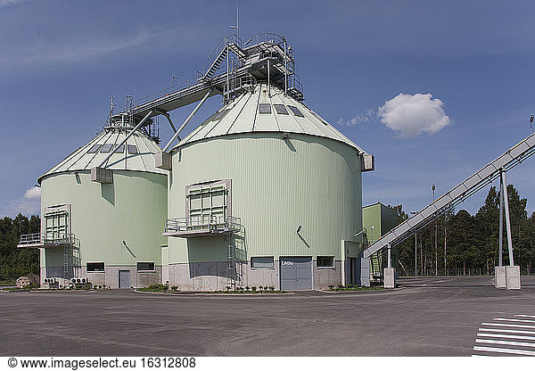 Power Plant Exterior  storage tanks