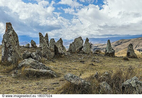 Prähistorische archäologische Karer-Stätte von Zorats  Sisian  Provinz Syunik  Armenien  Kaukasus  Mittlerer Osten  Asien