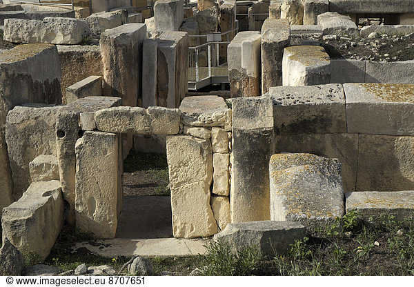 Prähistorische Tempelanlage von Hal Tarxien Tarxien Malta
