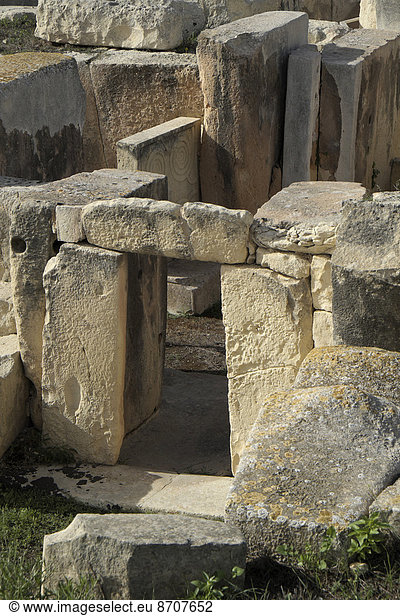 Prähistorische Tempelanlage von Hal Tarxien  Tarxien  Malta