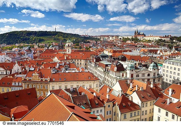Prag  Hauptstadt  Europa  Stadt  Quadrat  Quadrate  quadratisch  quadratisches  quadratischer  Tschechische Republik  Tschechien  Ansicht  alt