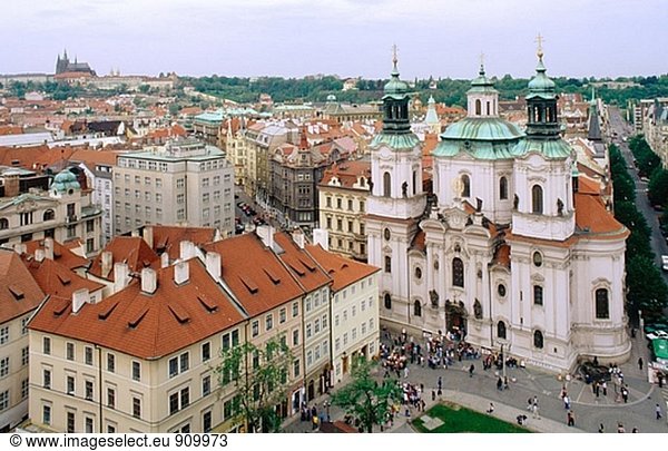 Prag Hauptstadt Stadt Quadrat Quadrate quadratisch quadratisches quadratischer Tschechische Republik Tschechien alt