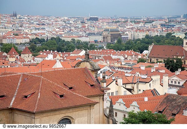 Prag Hauptstadt Stadtansicht Stadtansichten Europa Tschechische Republik Tschechien