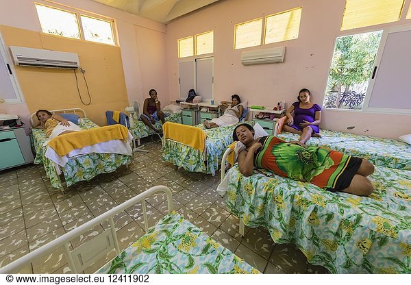 Pregnant women in their last tri-mester at the maternity clinic in Nueva Gerona on Isla de la Juventud  Cuba.