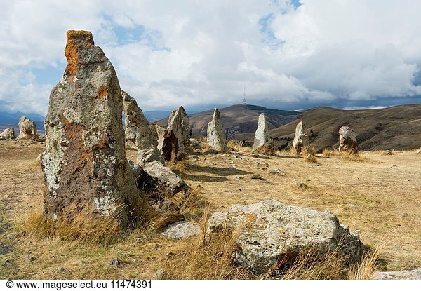 Prehistoric archaeological Karer site of Zorats  Sisian  Syunik Province  Armenia  Caucasus  Middle East  Asia.