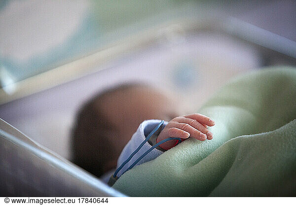 Premature babies are kept under neonatal care until they reach full term.