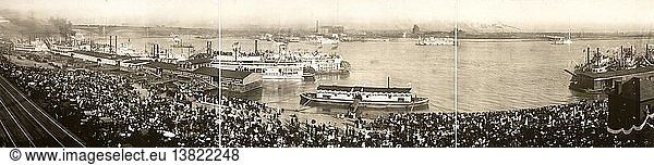 President´s Day auf dem Fluss  St. Louis  MO 1907'.