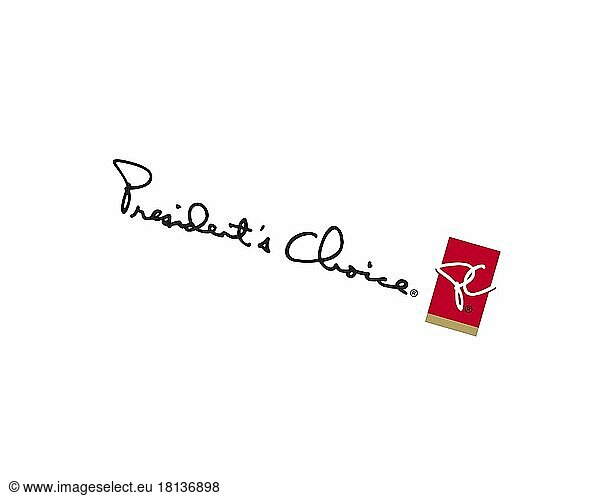 President's Choice  gedrehtes Logo  Weißer Hintergrund B